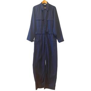 Team Safety Apparel Coveralls Sz 42S Navy Blue Flame Resistant Utility Jumpsuit